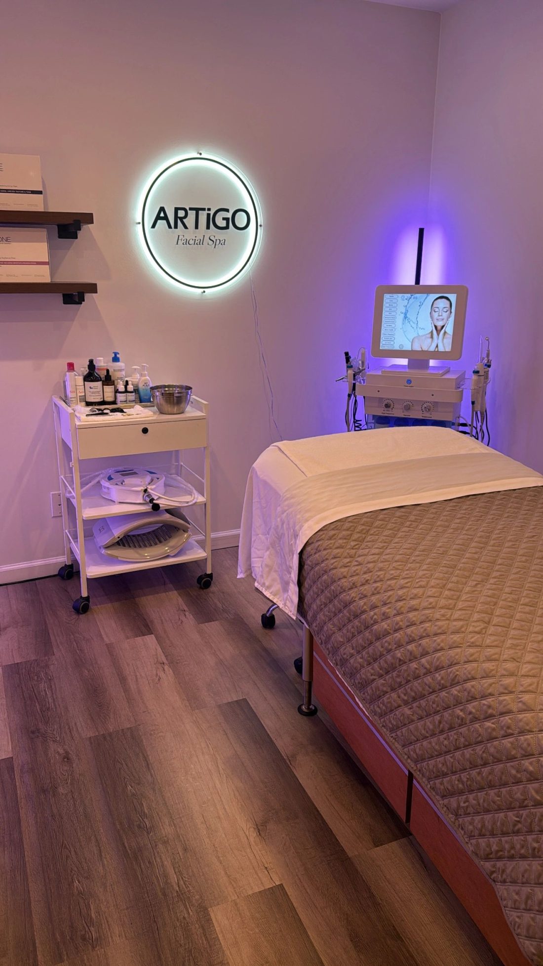 Skincare treatment at Artigo Facial Spa